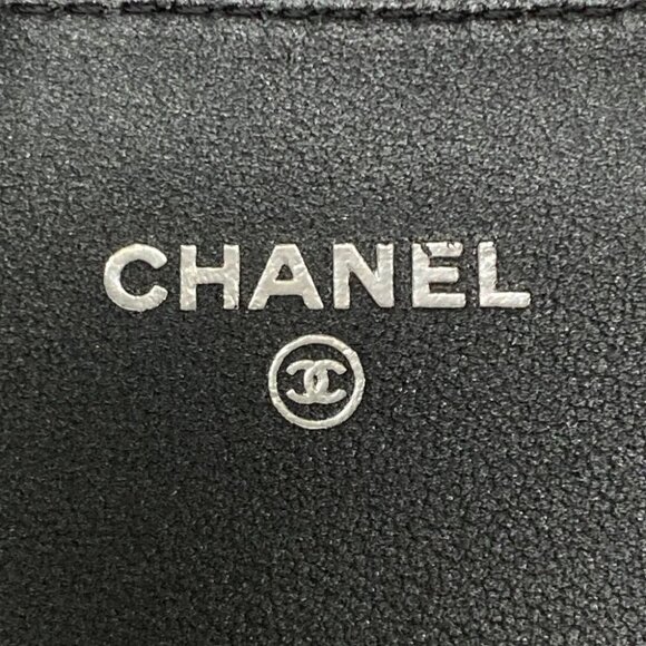 Auth CHANEL Matelasse AP0241 Black pearly lambskin Long Wallet - Picture 5 of 11